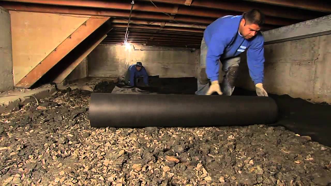 Crawlspace encapsulation for foundation repair